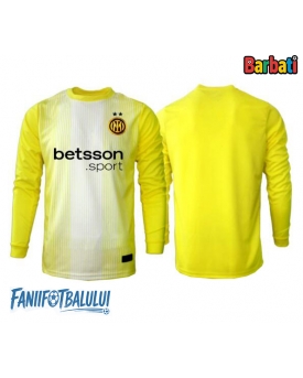 Inter Milan Portarii Tricou Fotbal Replică 2025-26 Barbati Deplasare Mâneci Lungi